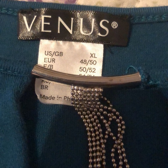 Women’s sexy top with very low plunging neckline, with sexy attached bedazzle - Picture 5 of 6